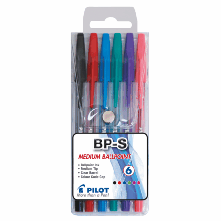 Pilot BPS Crystal Barrel Ballpen - Wallet Of 6