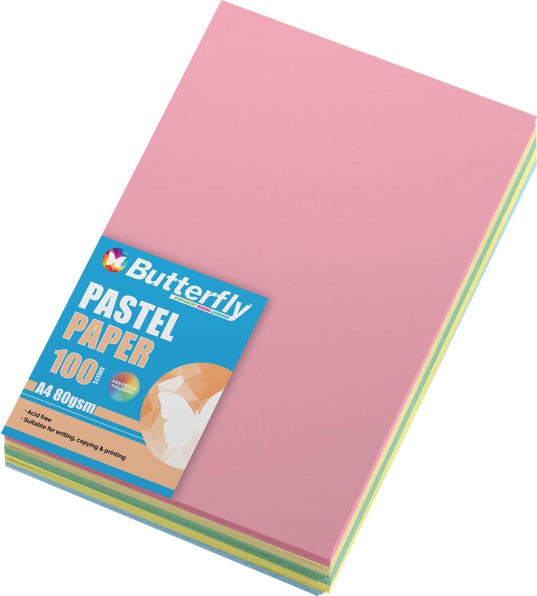 A4 Paper 80gsm Pastel - Pack 100