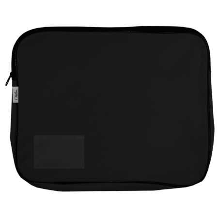 Library Book Bag With Zip - Black