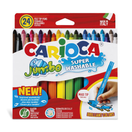 Carioca Jumbo Felt Tip Markers (Set 24)