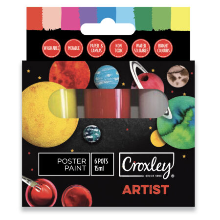 Croxley Poster Paint 15ml - Set 6